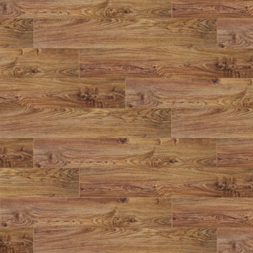 Laminat 8169 Polish Oak sa toplim zlatno-braon hrastovim tonovima, izraženim godovima, čvorovima i prirodnim izgledom drveta.