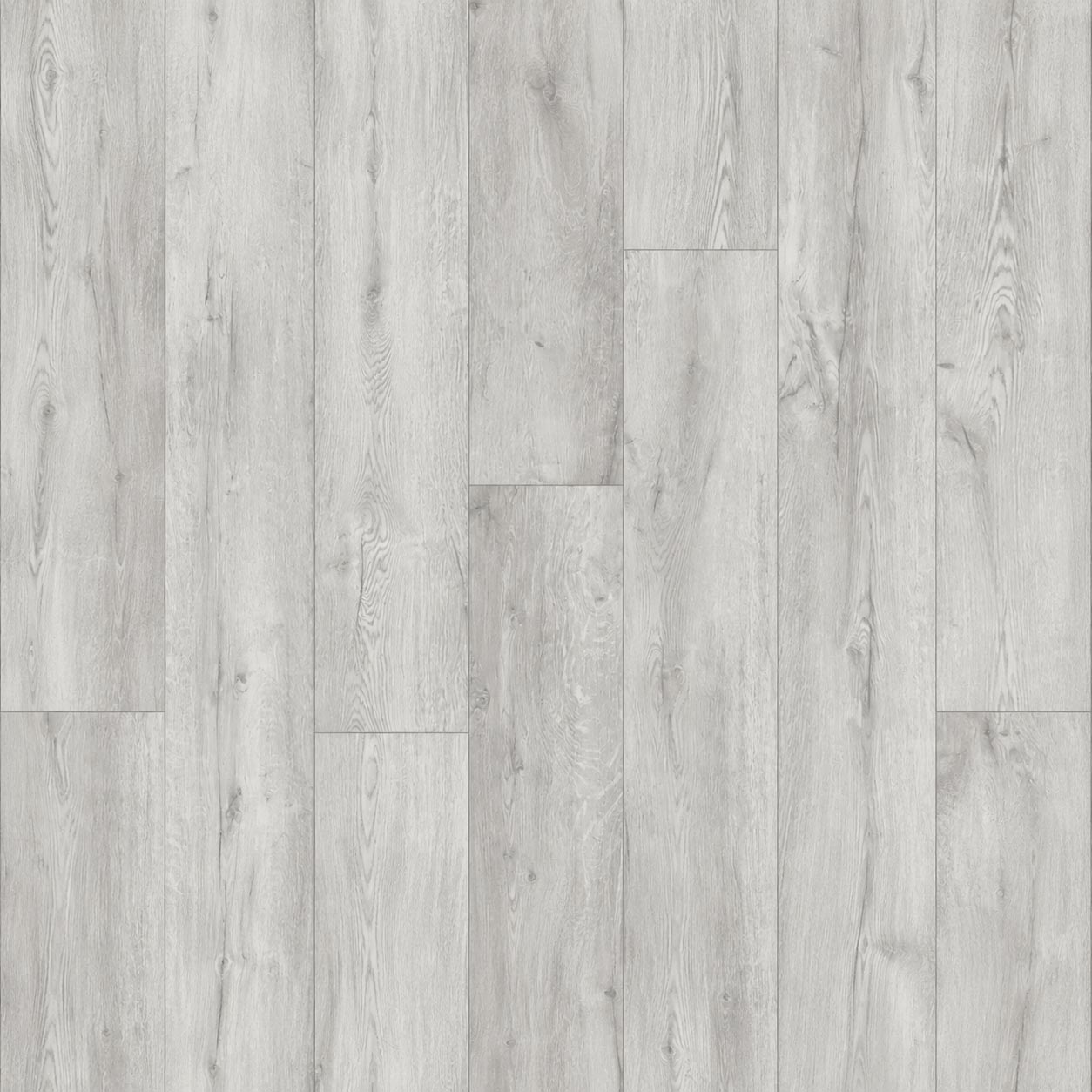 Uzorak kolekcijskog laminata K278 Nevis Oak 12 mm 33/AC6 sa svetlim beljenim hrastovim dekorom, pepeljasto-sivim tonovima, nežnim godovima i diskretnim čvorovima