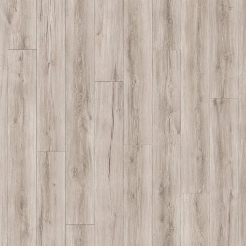 Laminat K418 Longbow Oak u svetlom sivkasto-bež hrastovom dekoru sa nežnim godovima, diskretnim čvorovima i prirodnom teksturom drveta