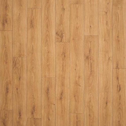 Uzorak kolekcijskog laminata K468 Gondola Oak 8 mm 32/AC4 sa toplim medeno-zlatnim hrastovim tonovima, prirodnim čvorovima