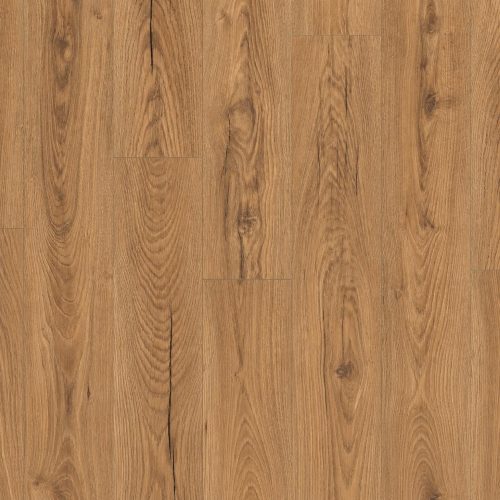 Laminat K796 Tawny Fairwolf Oak u medeno-braon hrastovom tonu sa izraženim godovima, tamnijim linijama i prirodnom teksturom drveta